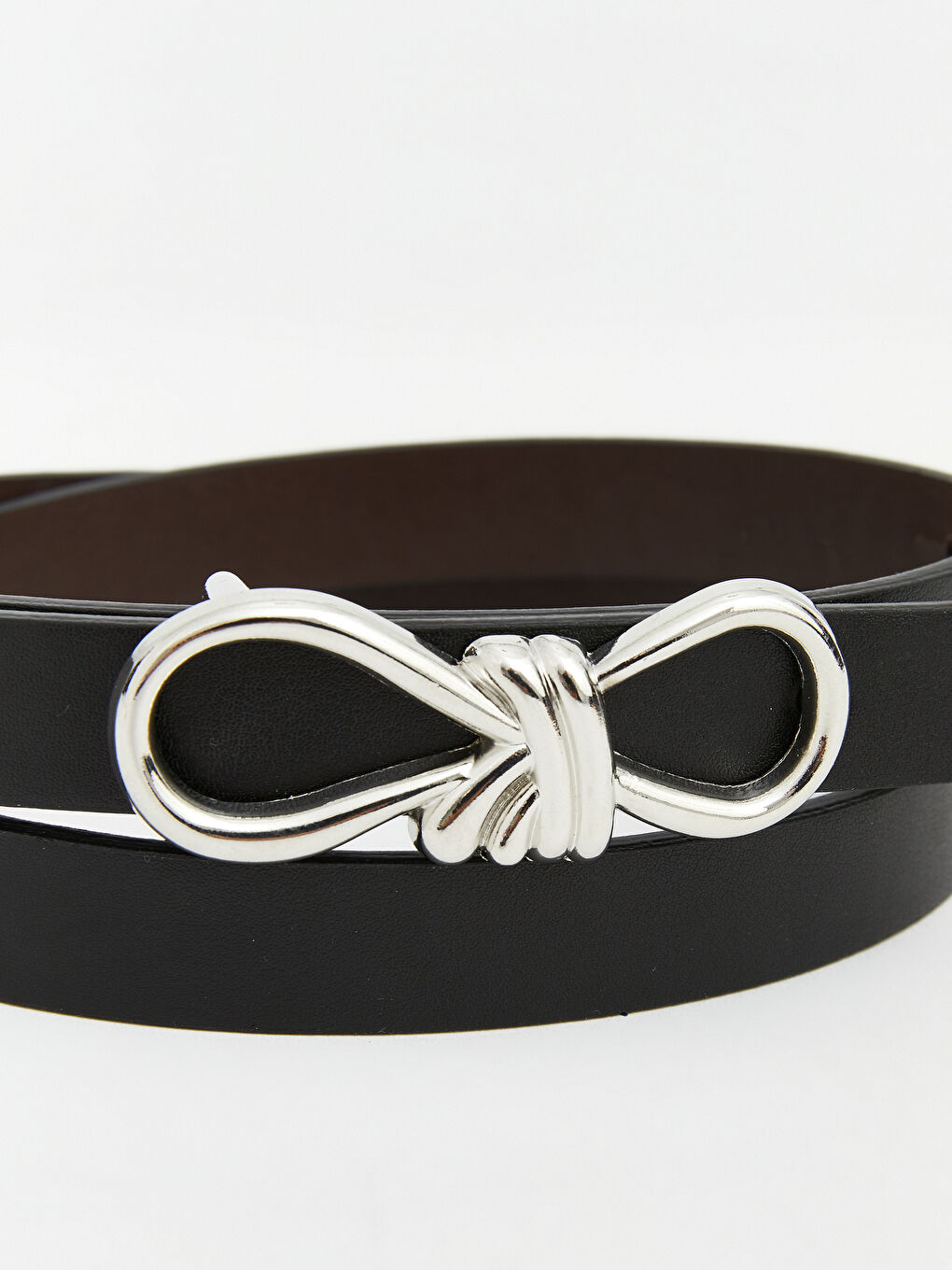 Siyah Fiyonk Detaylı Kız Bebek Kemer-3