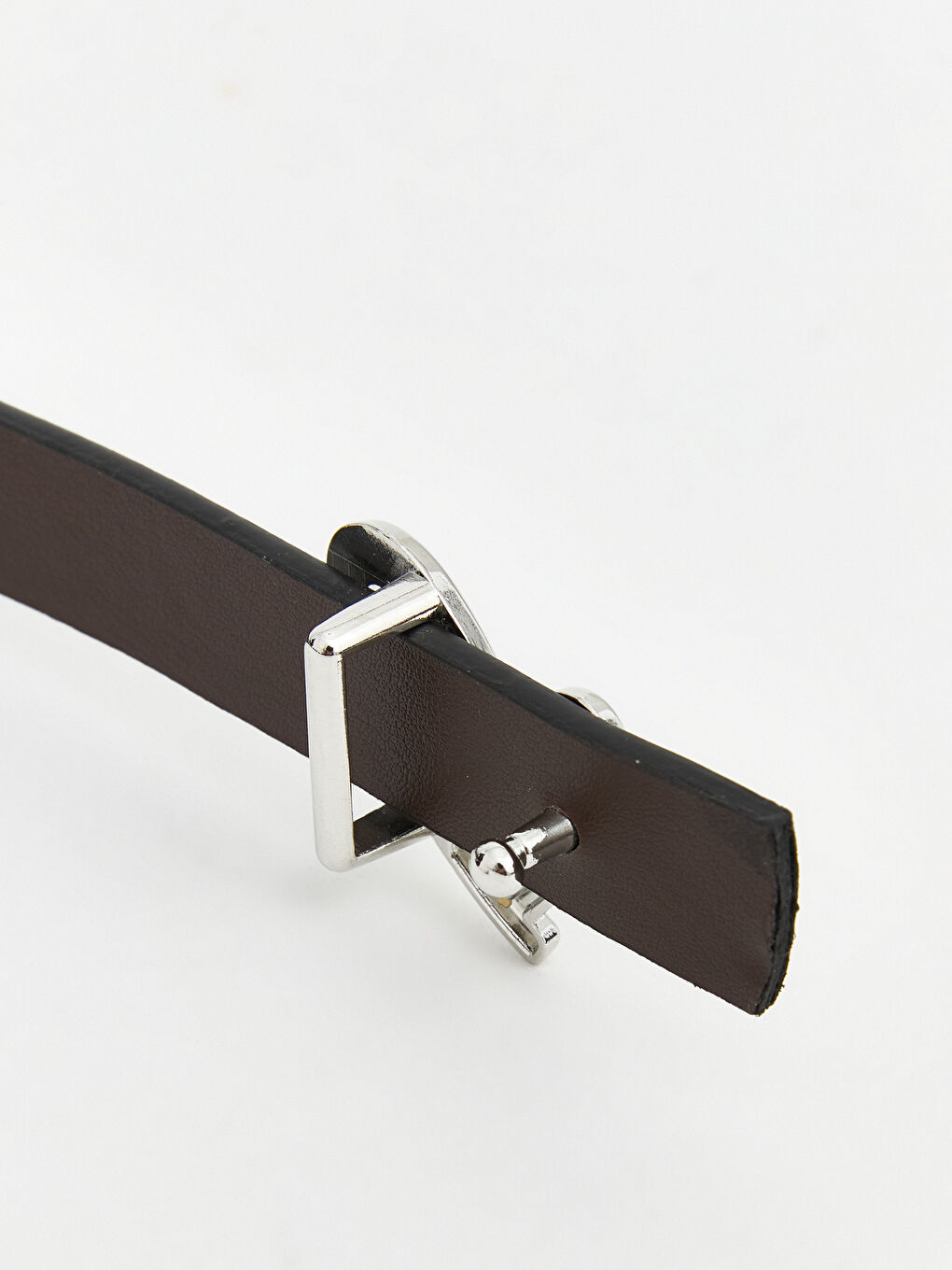 Siyah Deri Görünümlü Kız Bebek Kemer-4