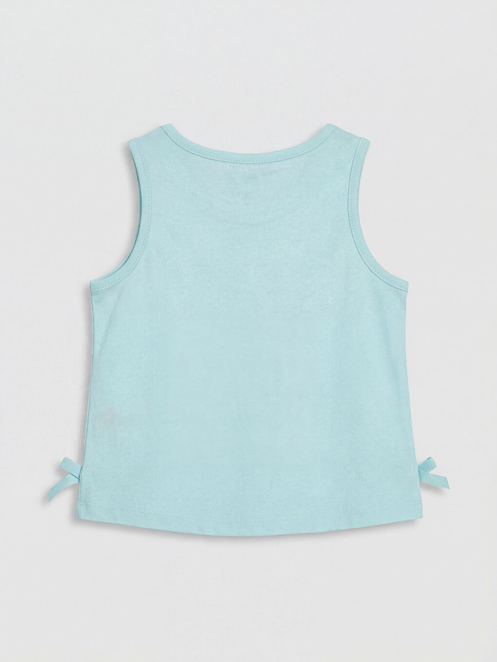 Turkuaz Baskılı Kız Çocuk Atlet-1