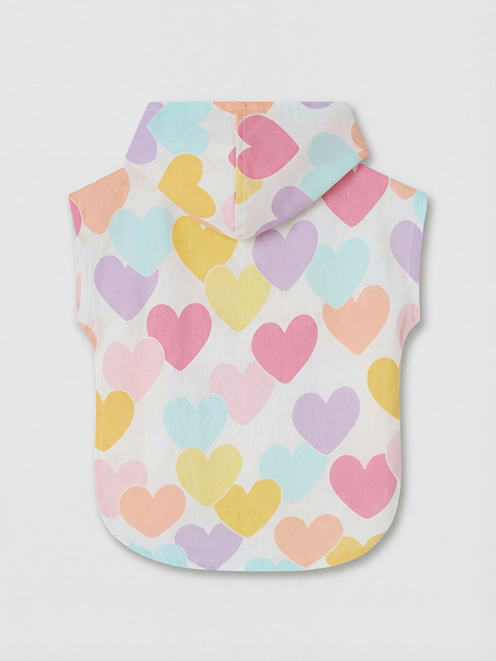 Kalp Desenli Kız Bebek Mama Önlüğü-1