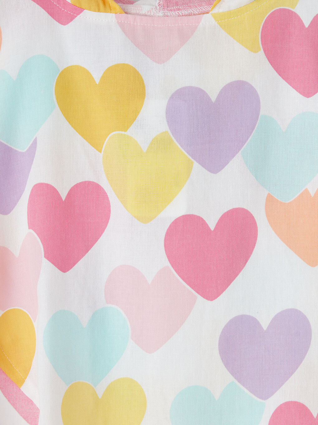 Kalp Desenli Kız Bebek Mama Önlüğü-2