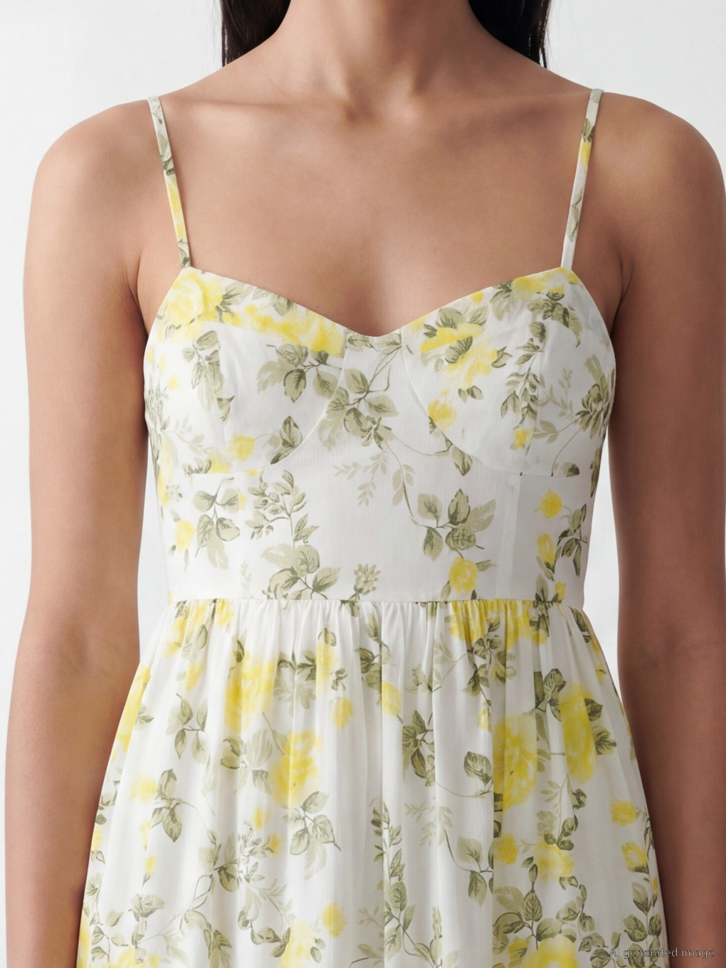 Strappy Floral Layered Dress-1