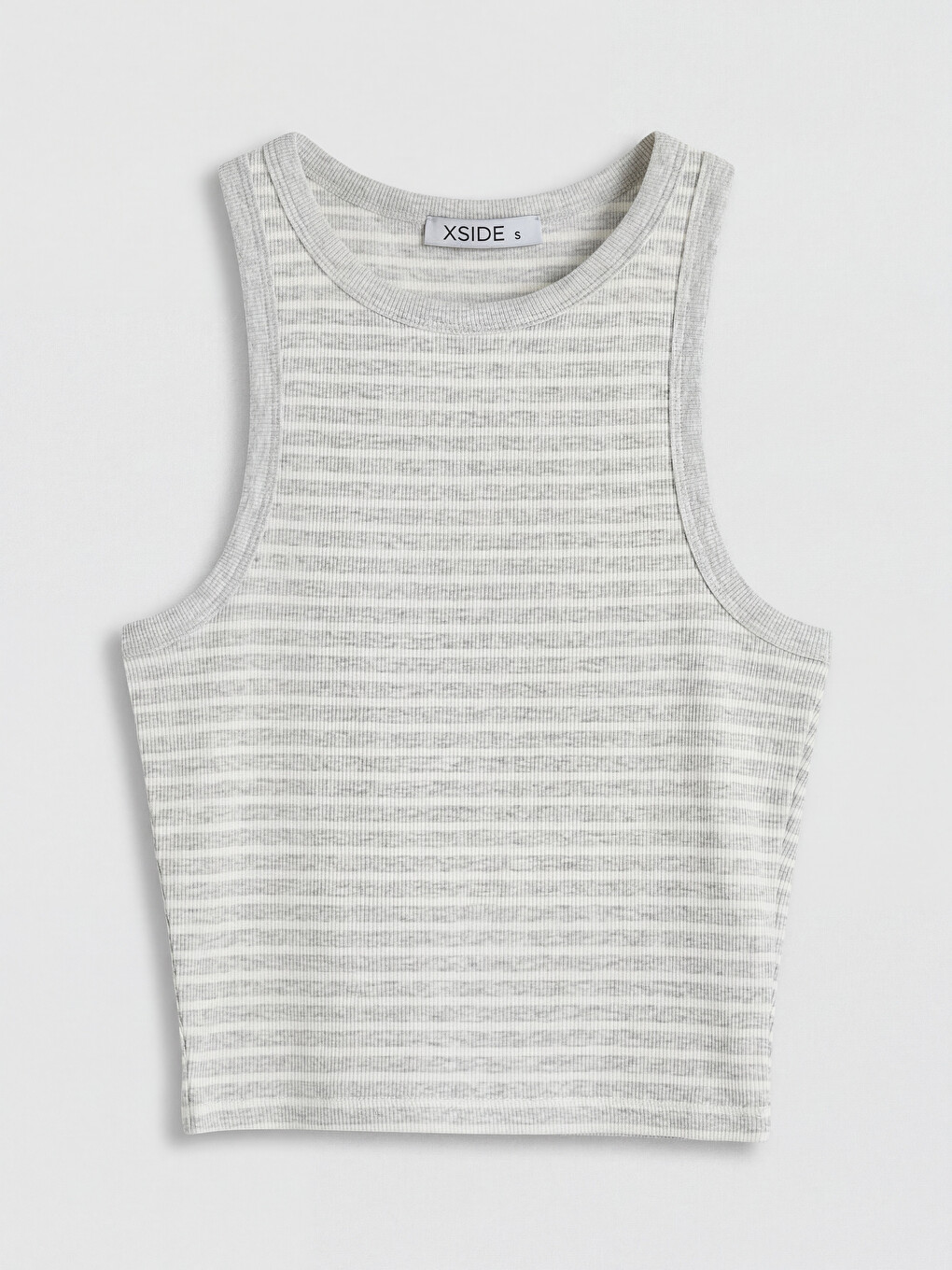 Crew Neck Striped Women's Tank Top-4