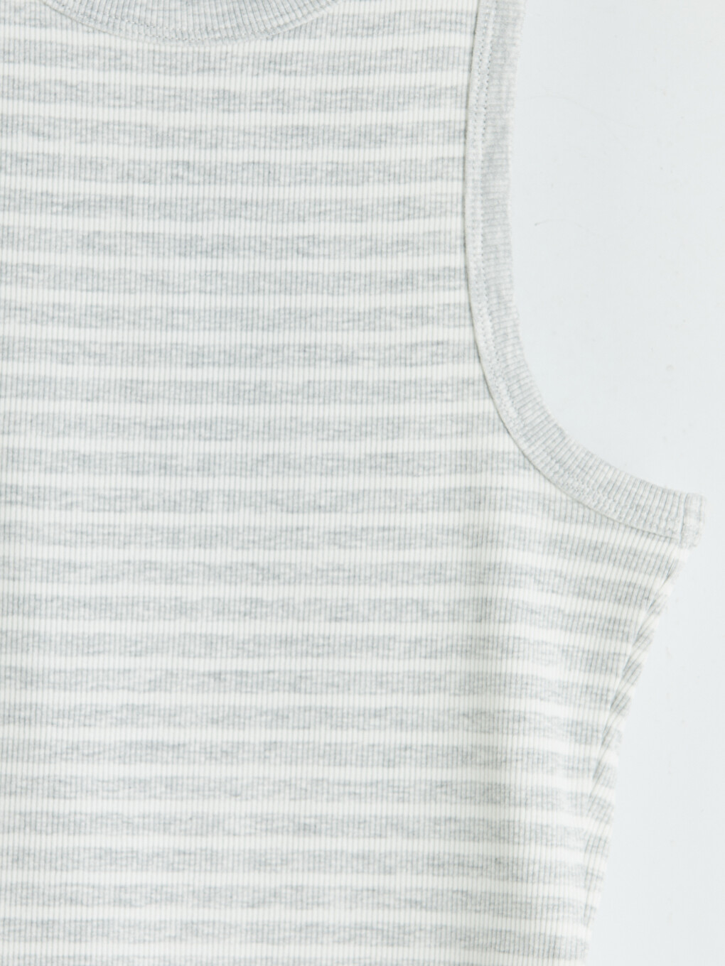 Crew Neck Striped Women's Tank Top-6