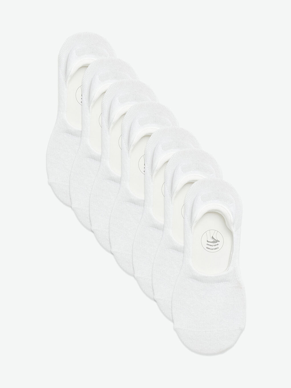 Non-Slip Heel Women's Invisible Socks 7 Pack