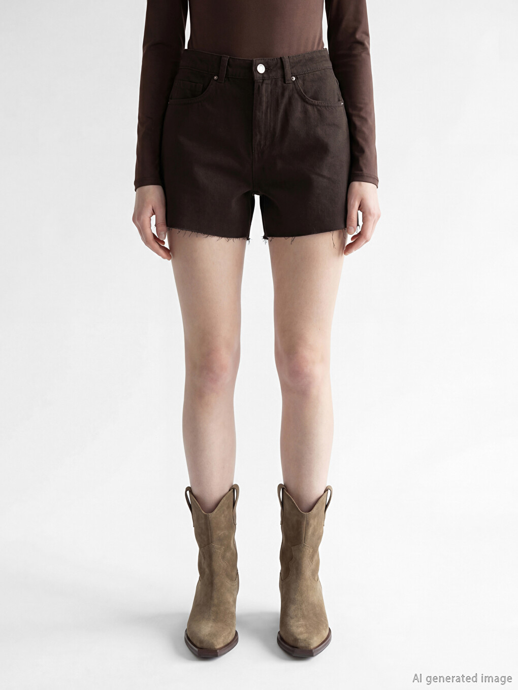 Slim Fit Women's Jean Shorts-1