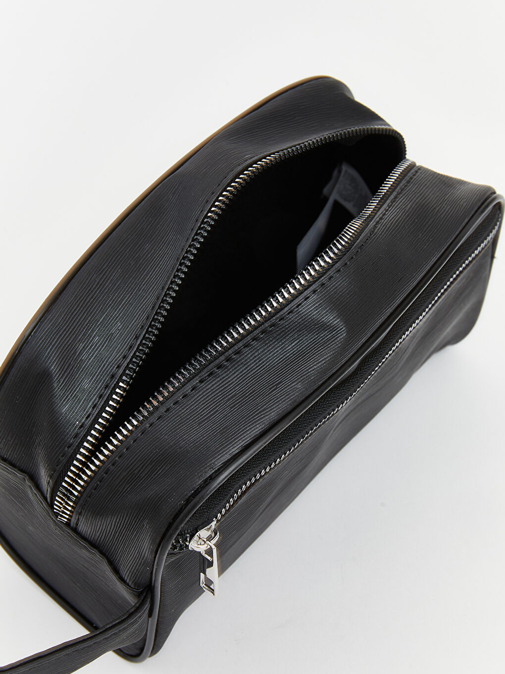 Siyah Deri Görünümlü Erkek El Çantası-2