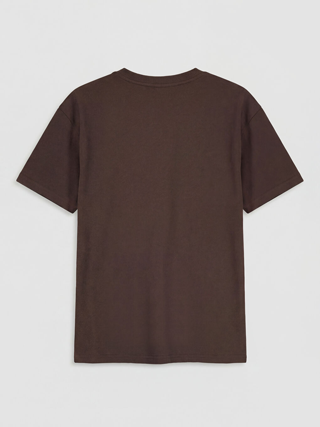 Kahverengi Bisiklet Yaka Stumble Guys Baskılı Erkek Çocuk Tişört-1