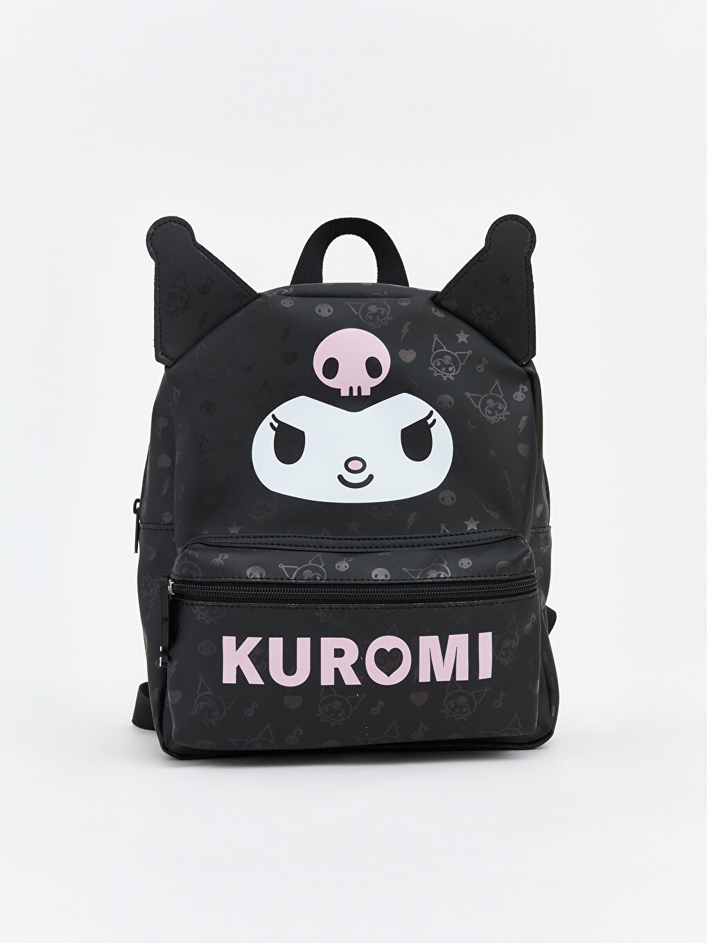 Siyah Kuromi Baskılı Kız Çocuk Sırt Çantası