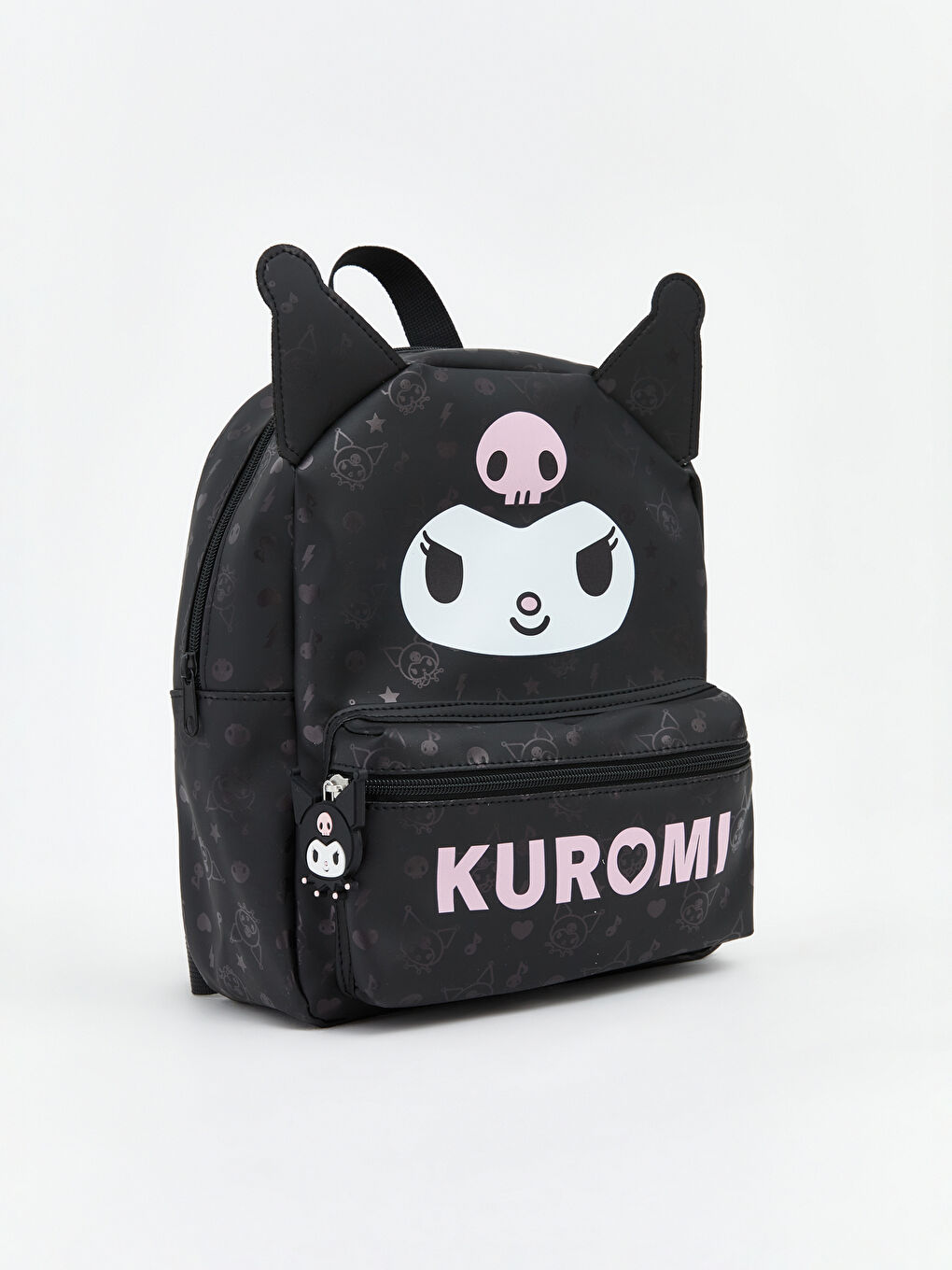 Siyah Kuromi Baskılı Kız Çocuk Sırt Çantası-1
