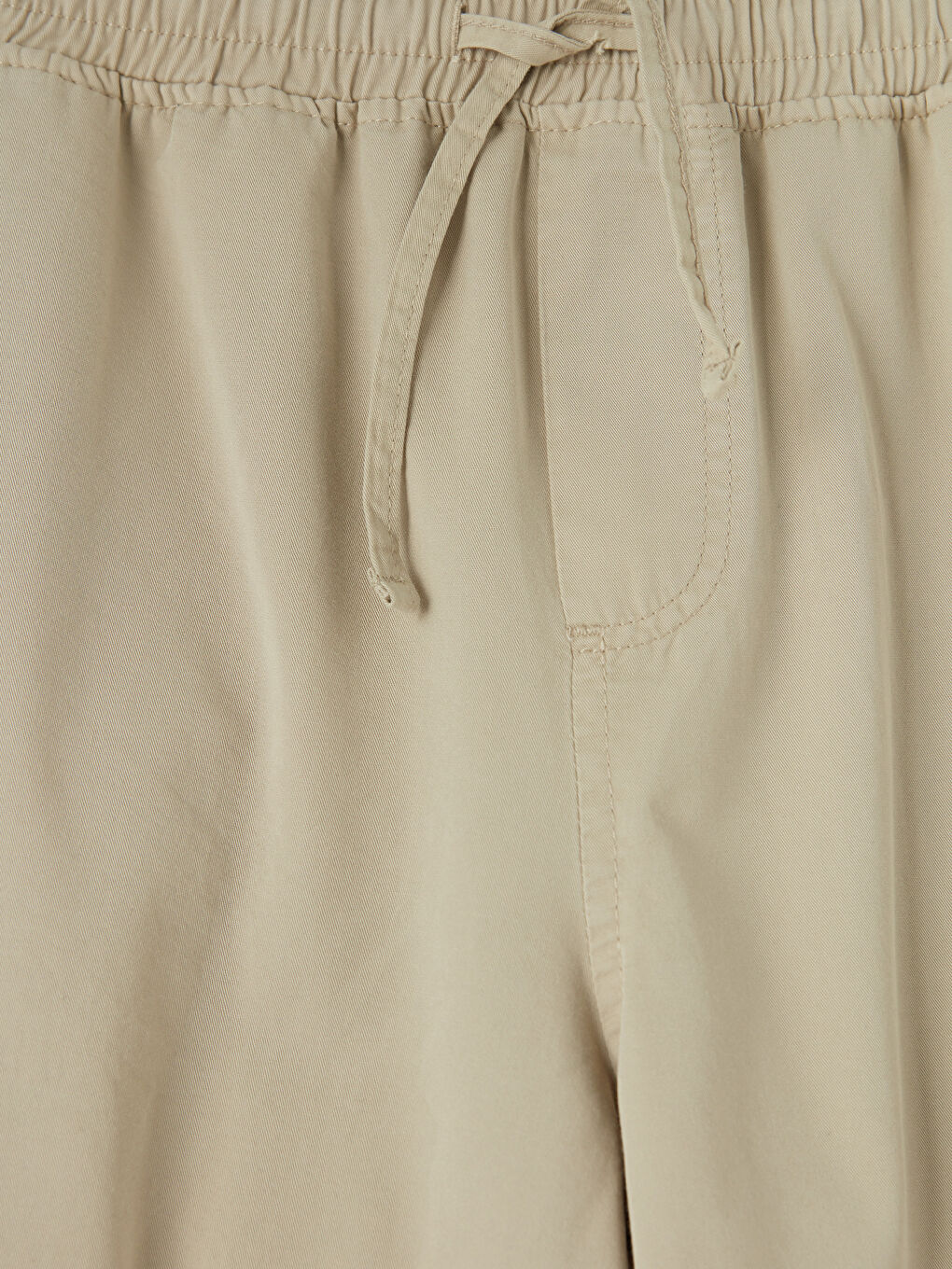 Bej Rahat Kalıp Gabardin Erkek Pantolon-2