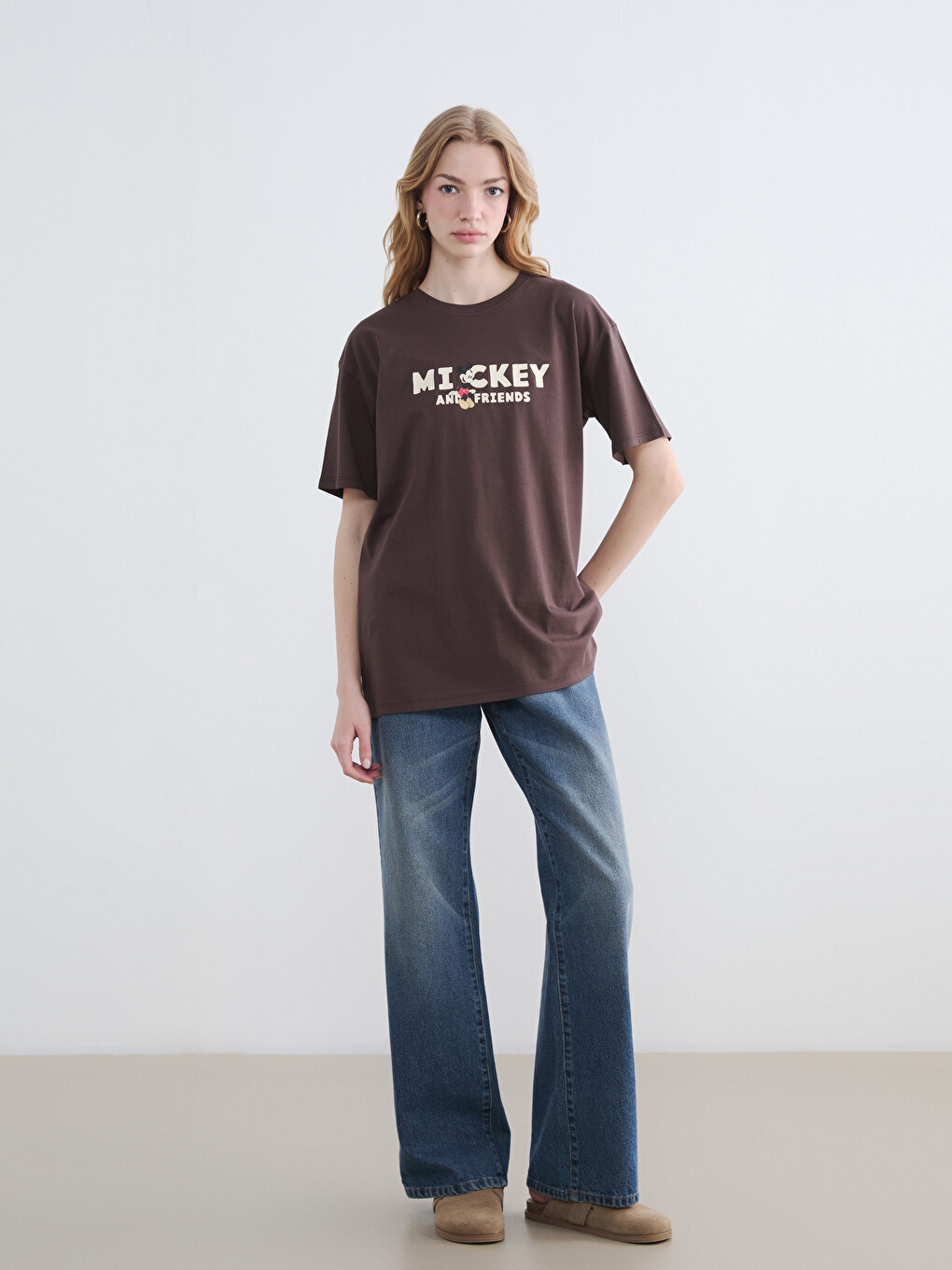 Woman Brown T-shirt-1