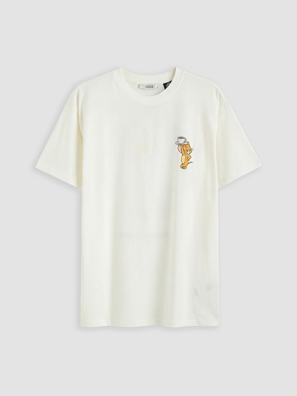 Woman Beige T-Shirt-4
