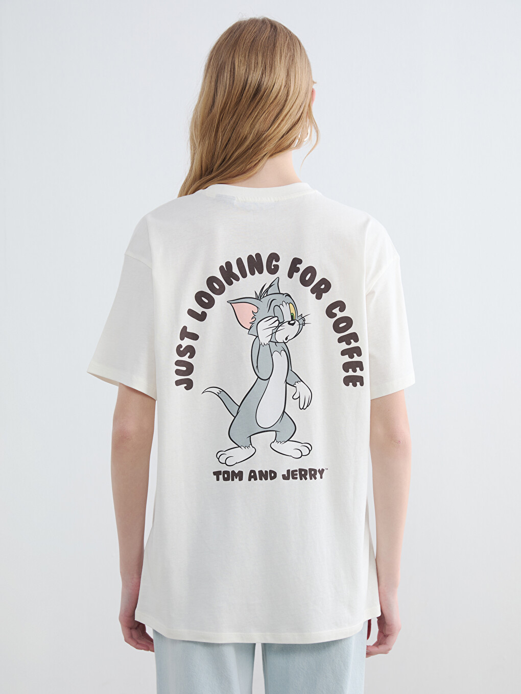 Woman Beige T-Shirt-3
