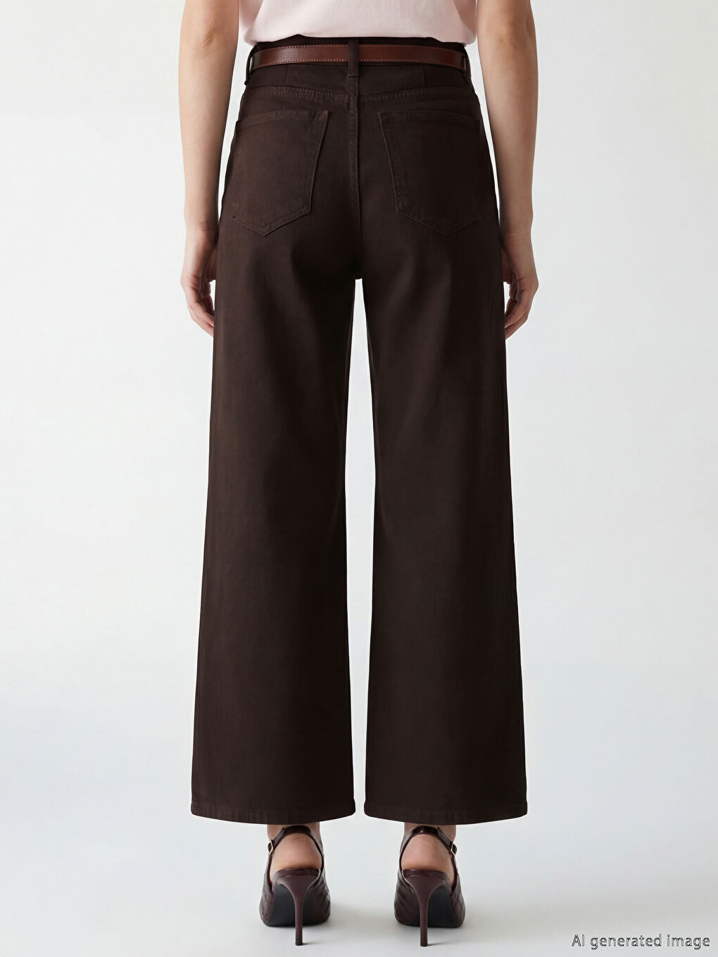 Женщины Коричневый Джинсы-2