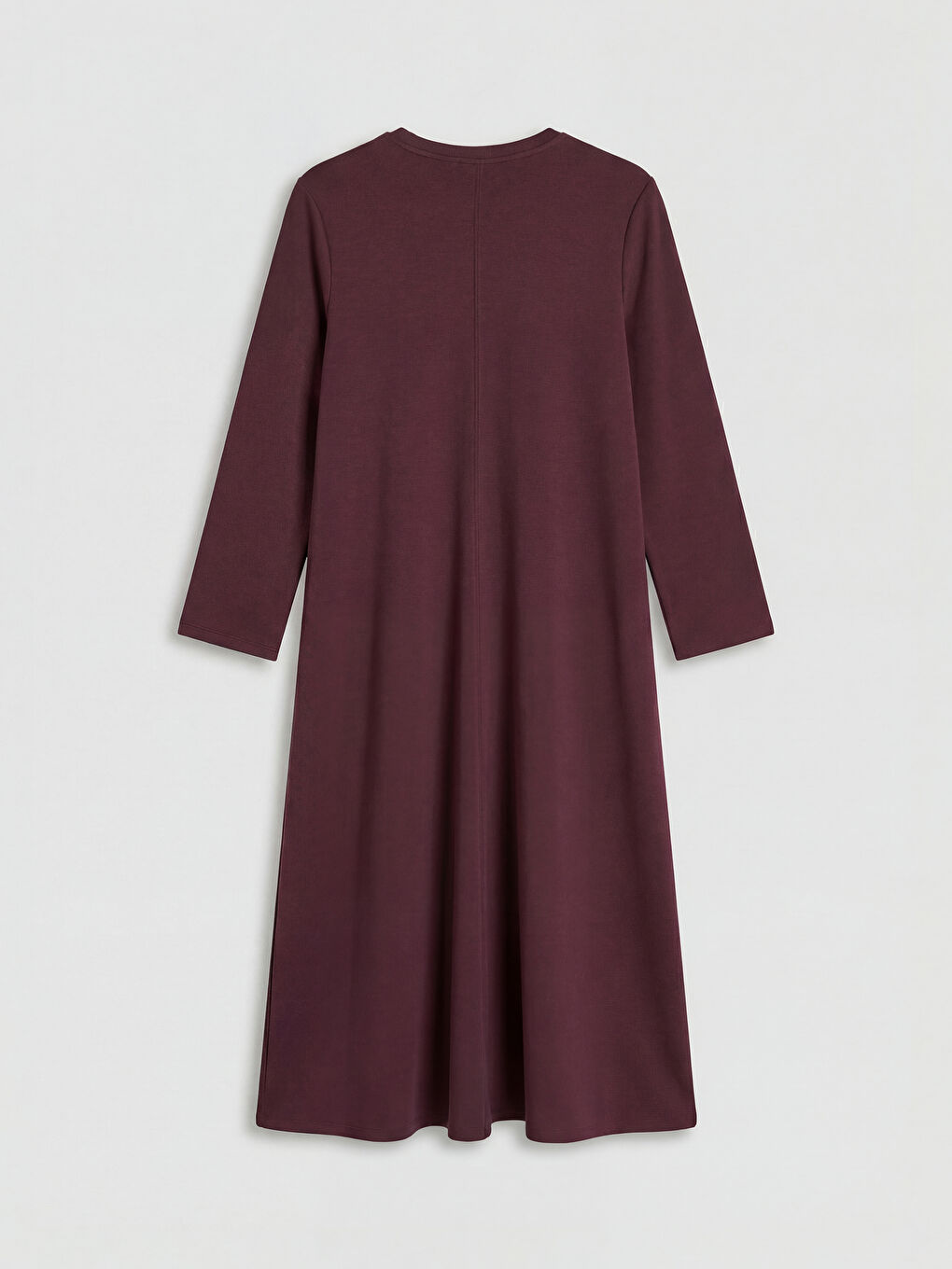 Bordo Bisiklet Yaka A Kesin Elbise-1