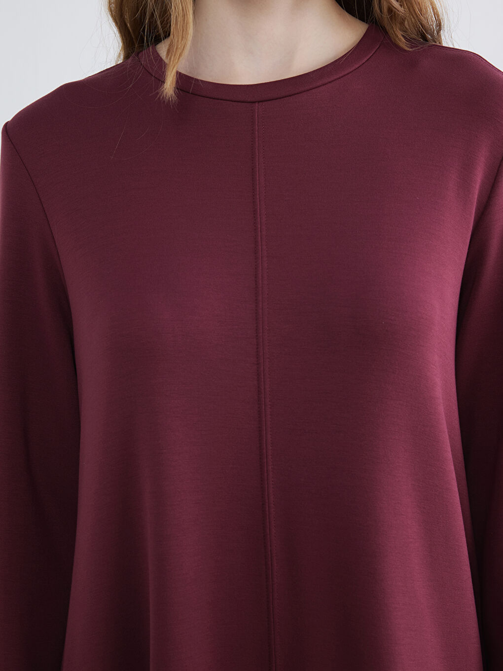 Crew Neck A Form Dress-2