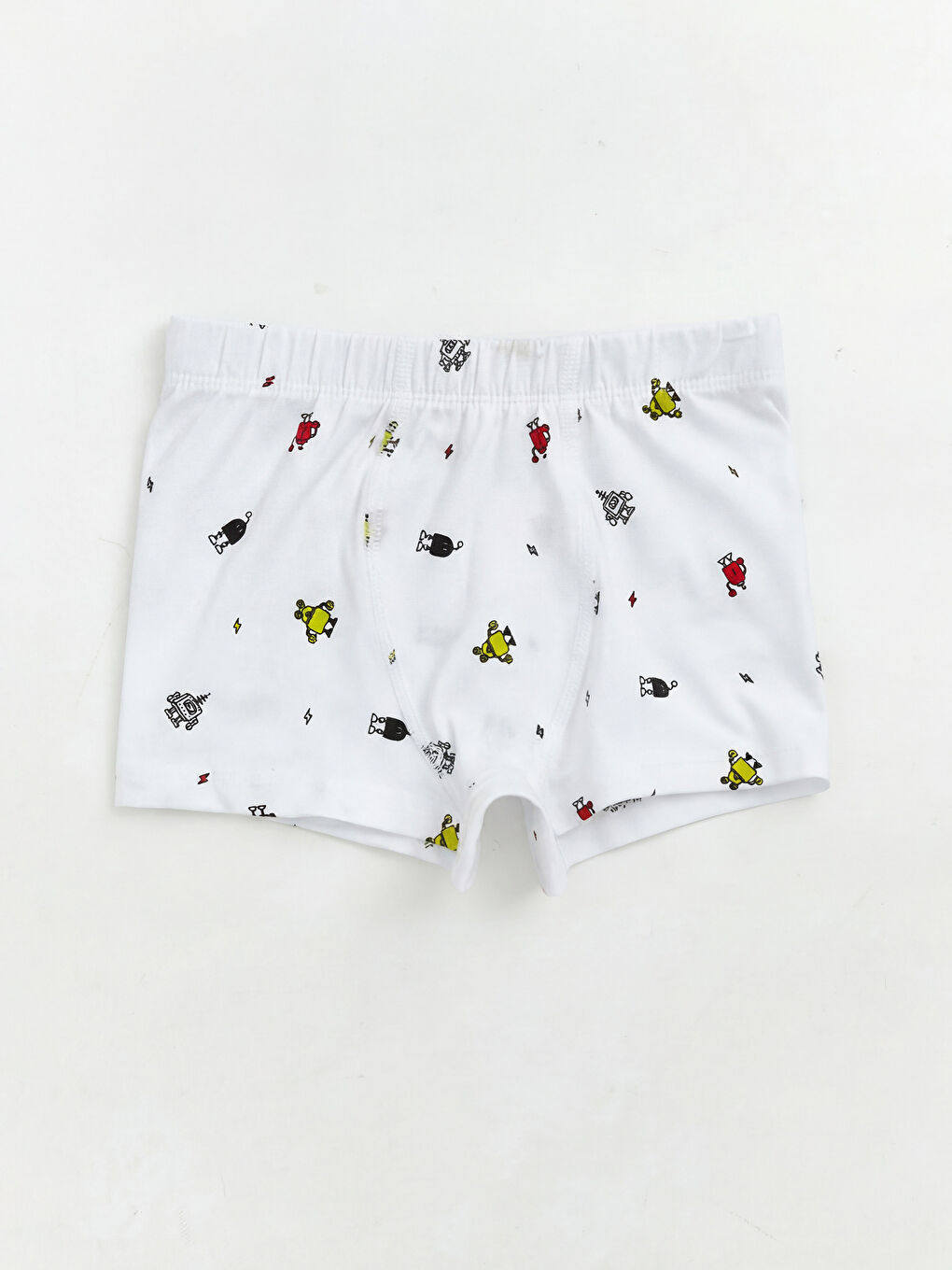 Beyaz Baskılı Erkek Çocuk Boxer 3'lü-2