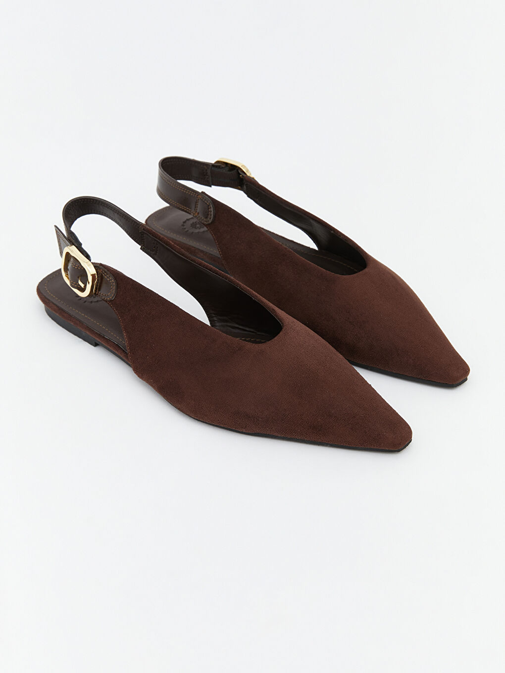 Kahverengi Sivri Burun Kadın Topuklu Ayakkabı	