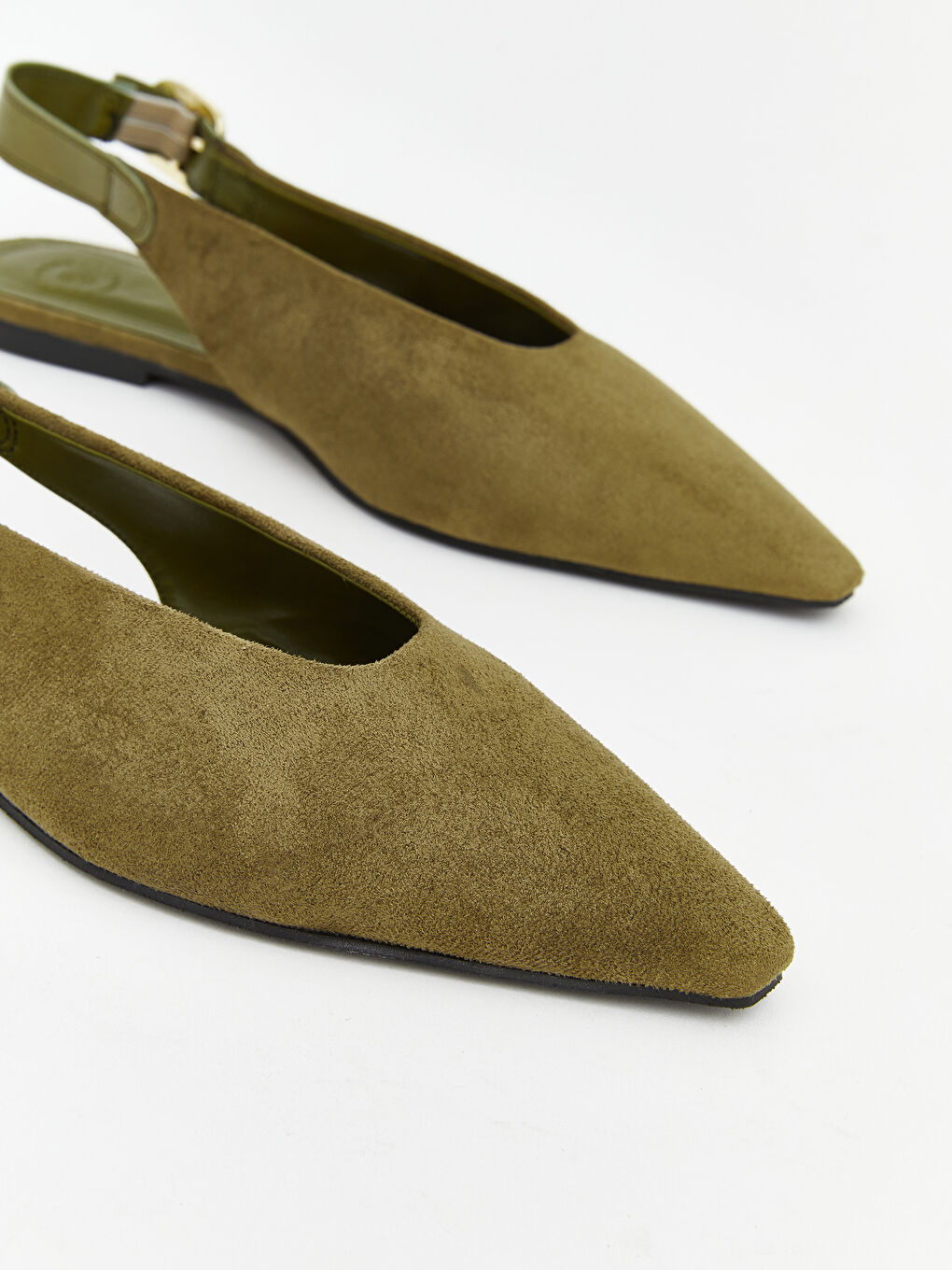 Yeşil Sivri Burun Kadın Topuklu Ayakkabı	-1