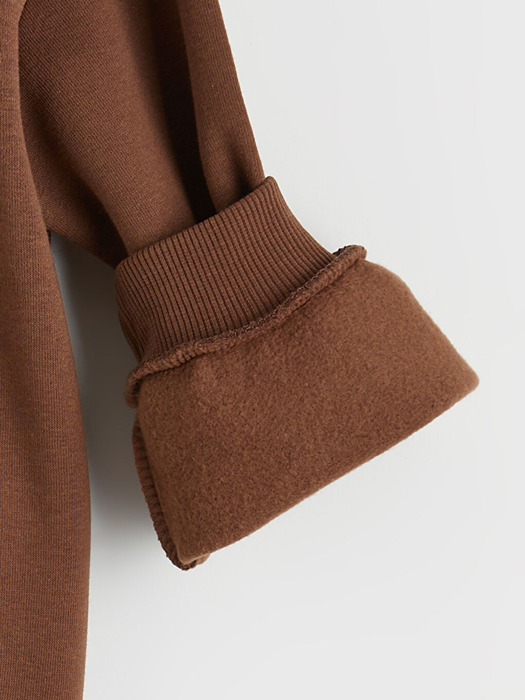 Kahverengi Miffy Baskılı Kız Çocuk Kalın Sweatshirt-1