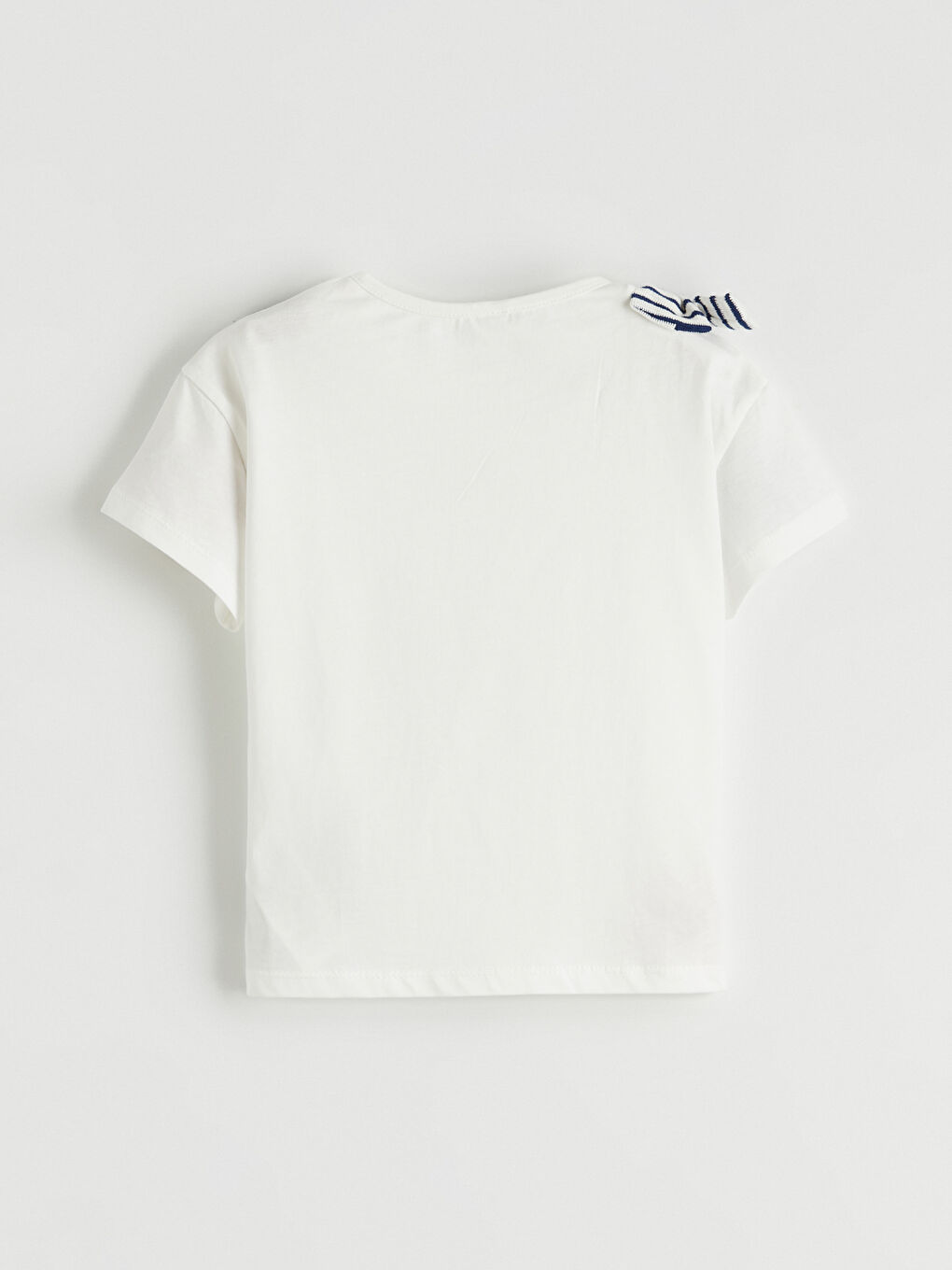 تيشيرت مطبوع للبنات وسروال مخطط-4