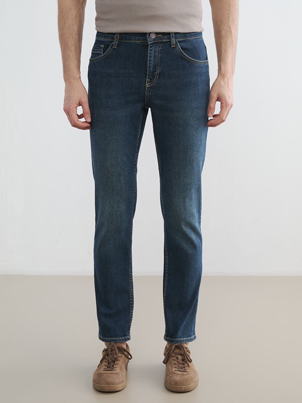 Yeşil 779 Regular Fit Erkek Jean Pantolon-1