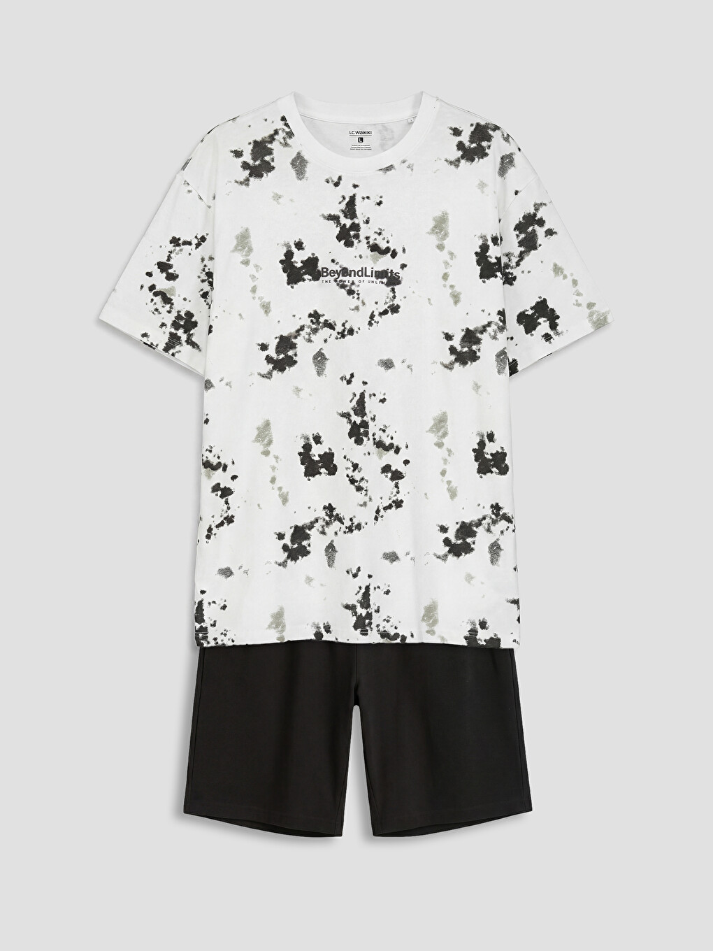 Regular Fit Men's Shortie Pyjamas Set-4