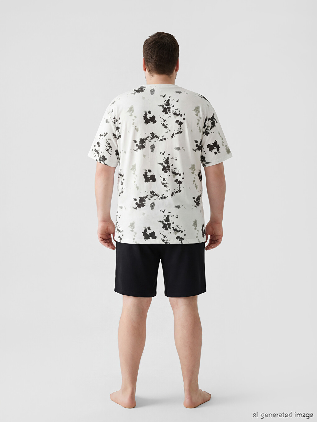 Regular Fit Men's Shortie Pyjamas Set-3