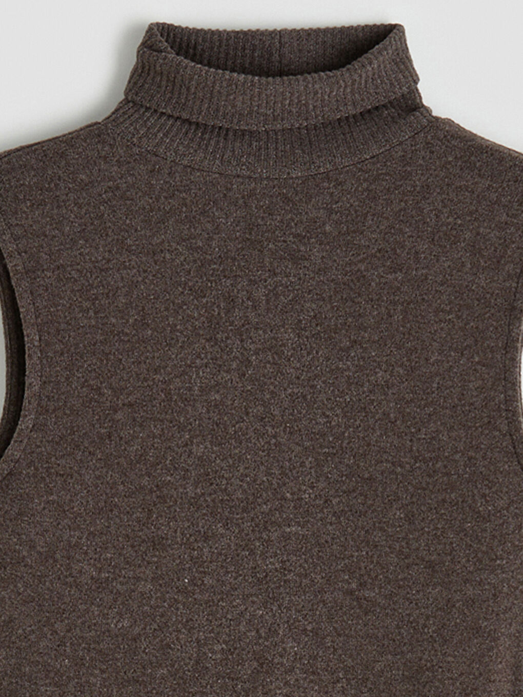 Turtleneck Belted Tricot Dress-4