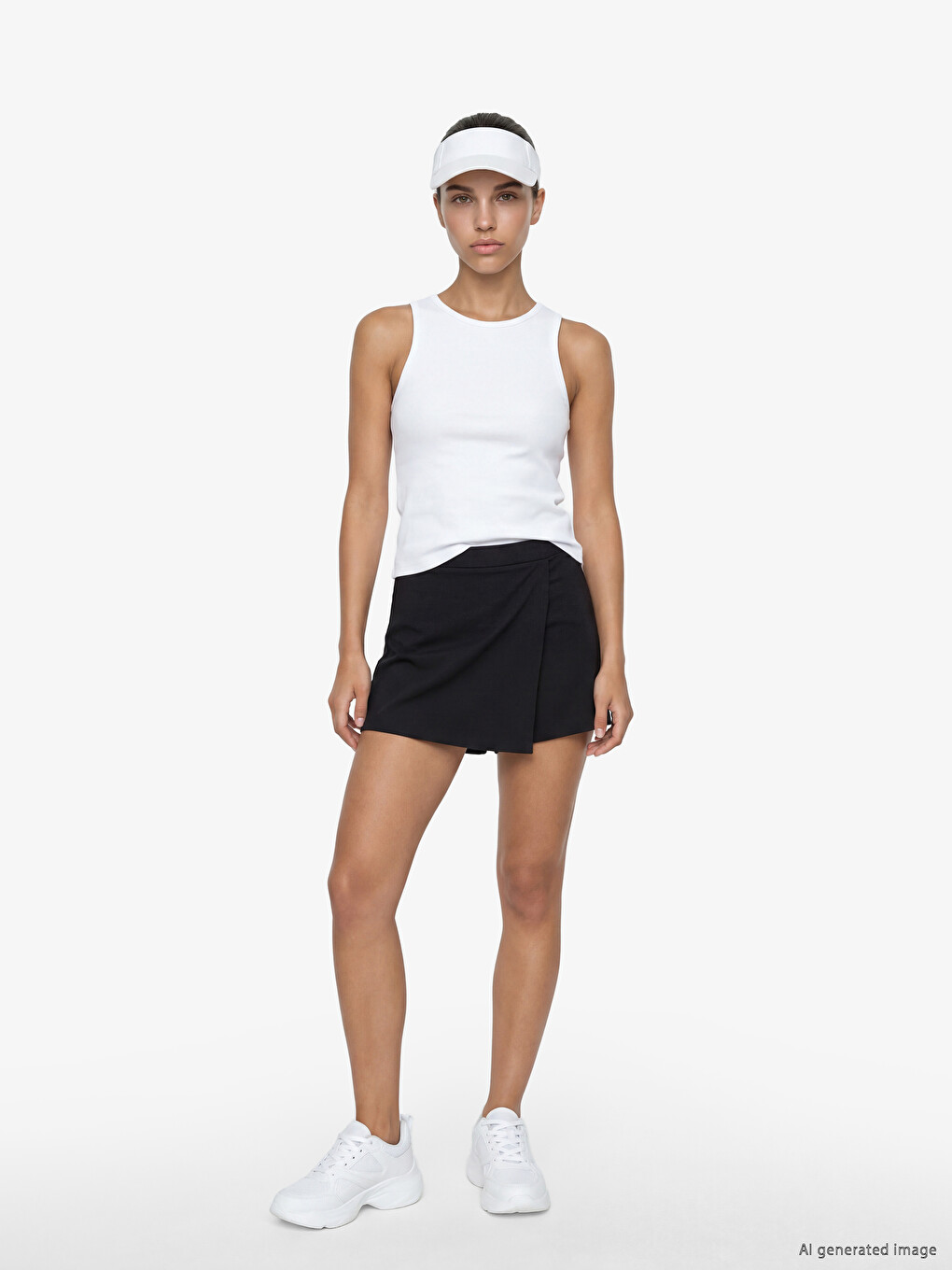 Crew Neck Women's Athletic Tank Top-1