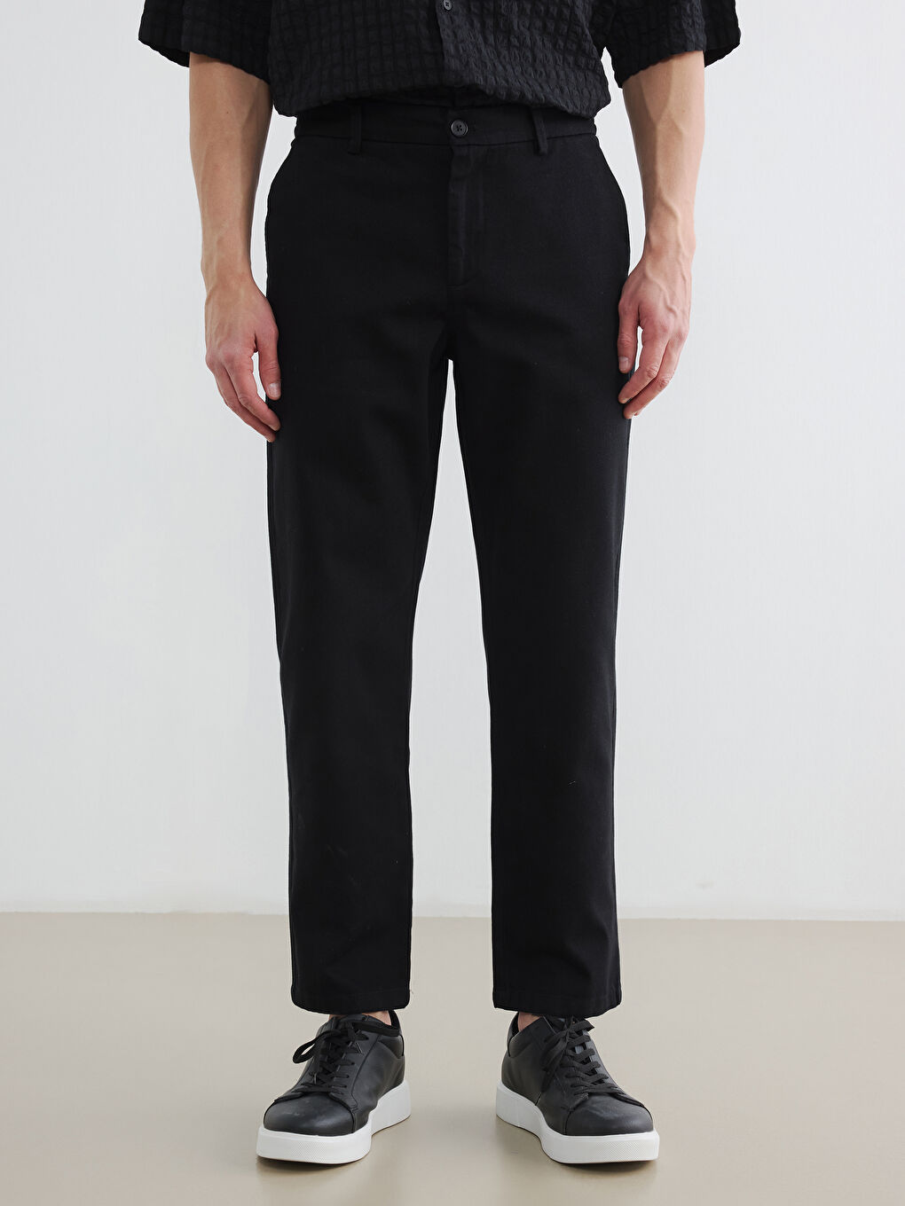 Standard Fit Gabardine Men's Trousers-1
