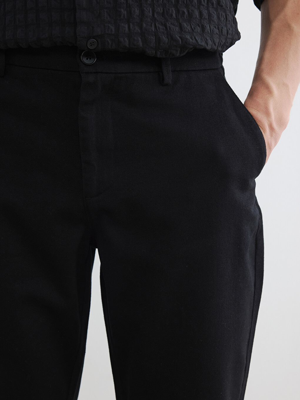 Standard Fit Gabardine Men's Trousers-2