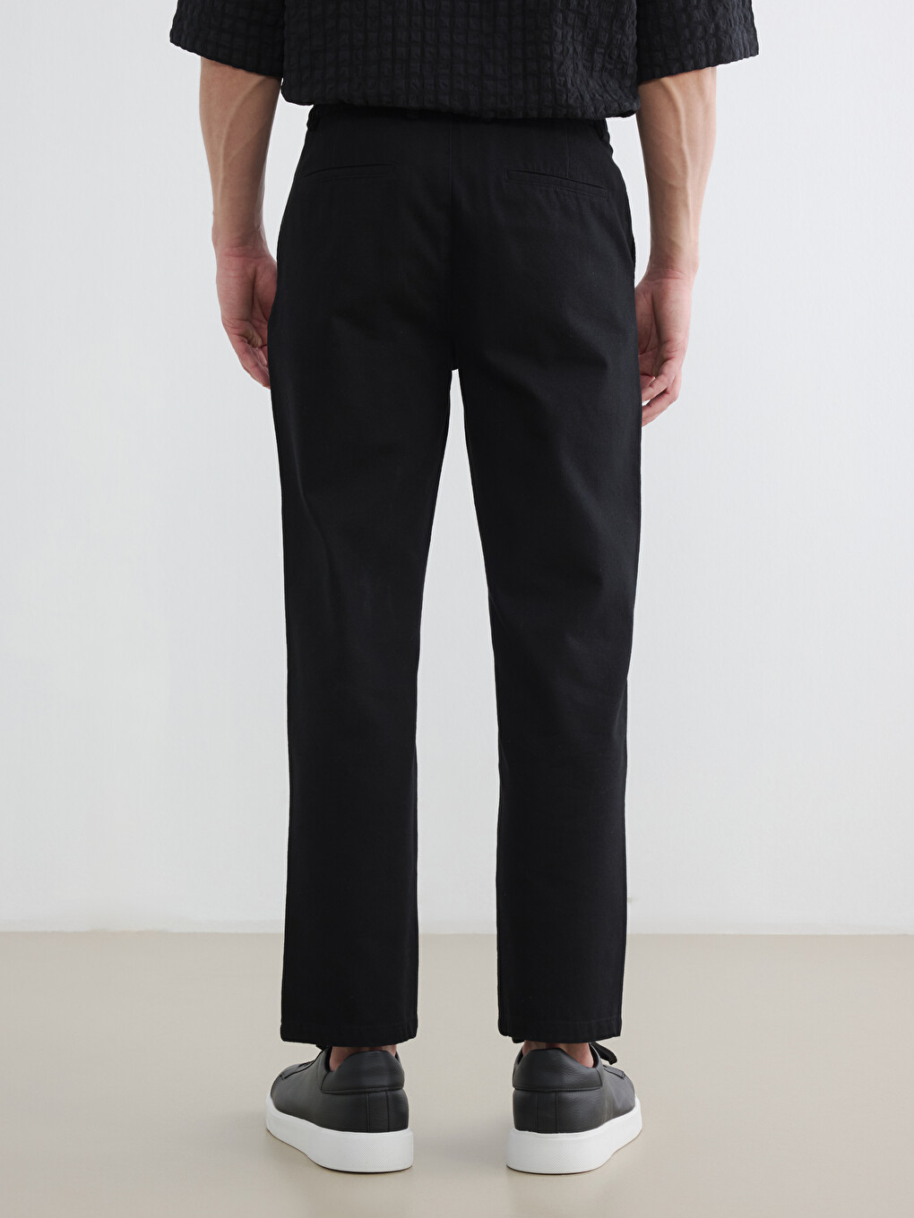 Standard Fit Gabardine Men's Trousers-3