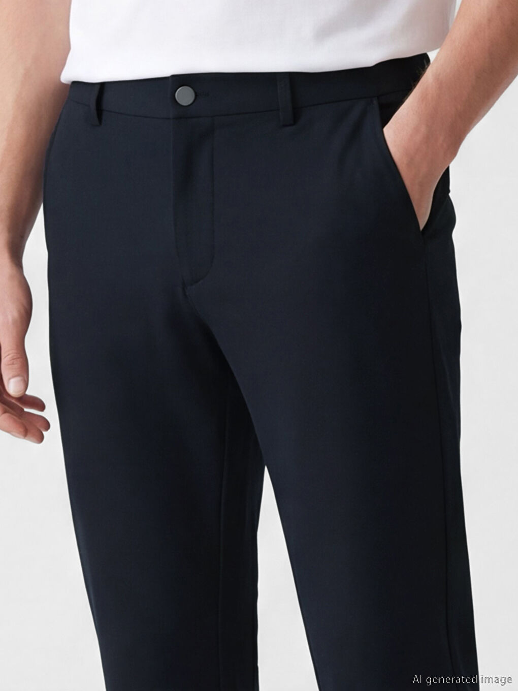 Lacivert Standart Kalıp Erkek Pantolon-2