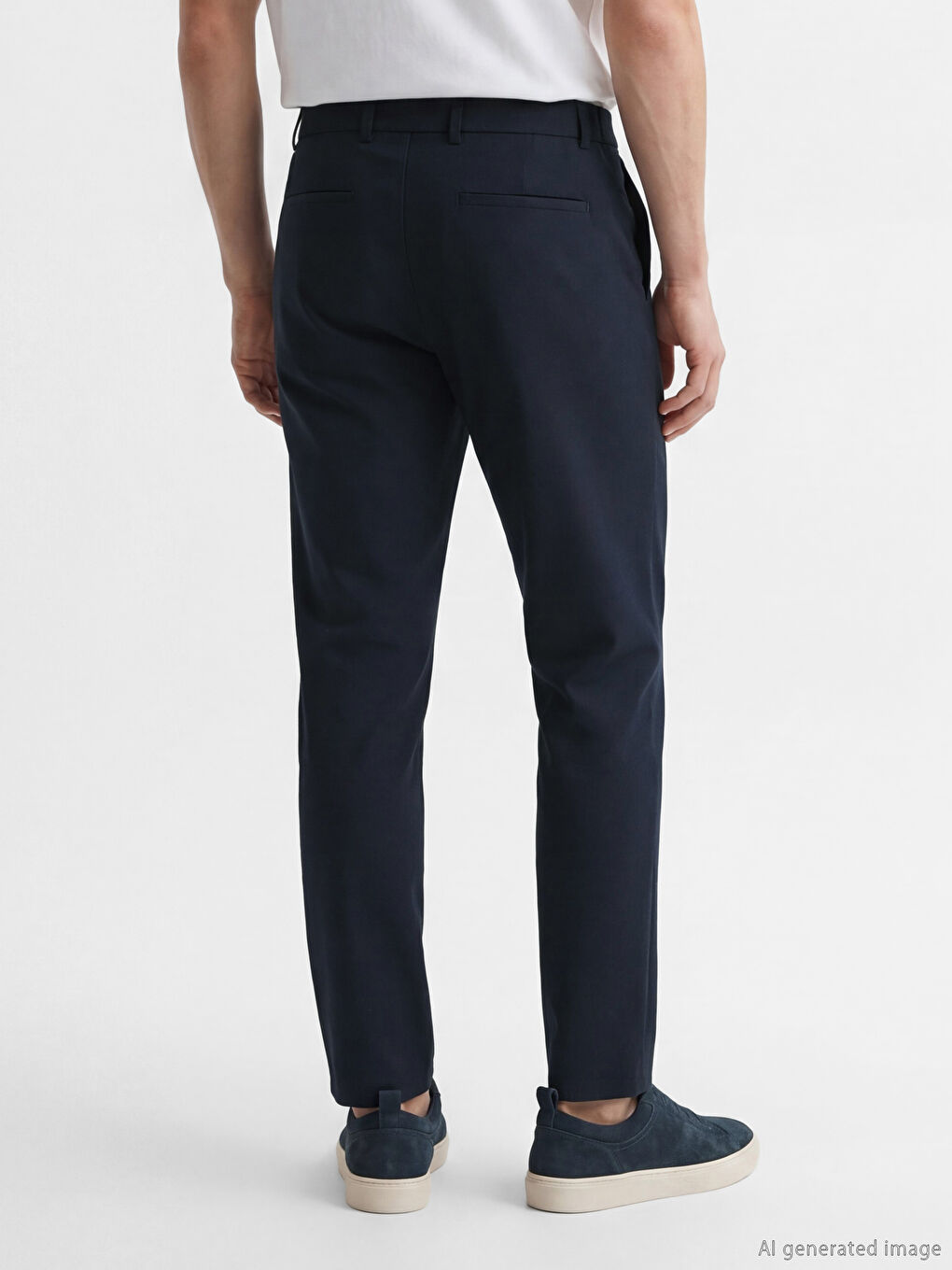 Lacivert Standart Kalıp Erkek Pantolon-3