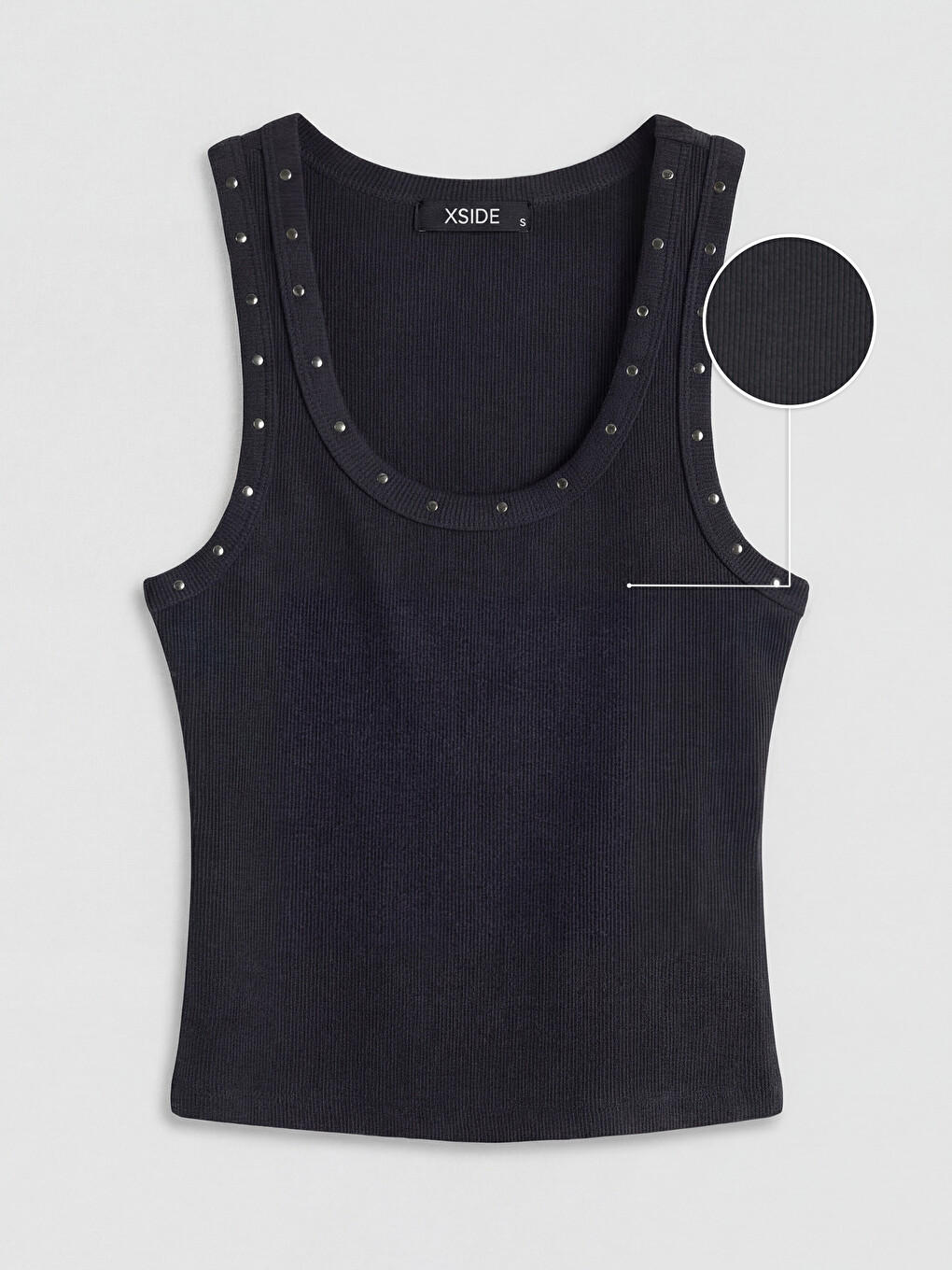 U Neck Embellished Women's Tank Top-4
