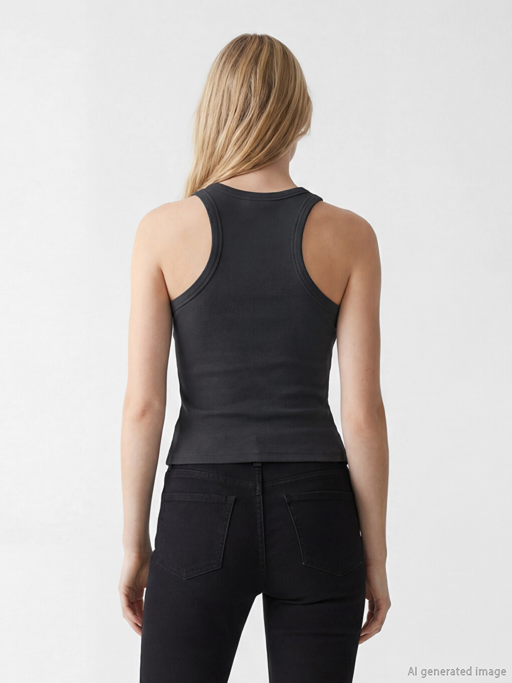 U Neck Embellished Women's Tank Top-3