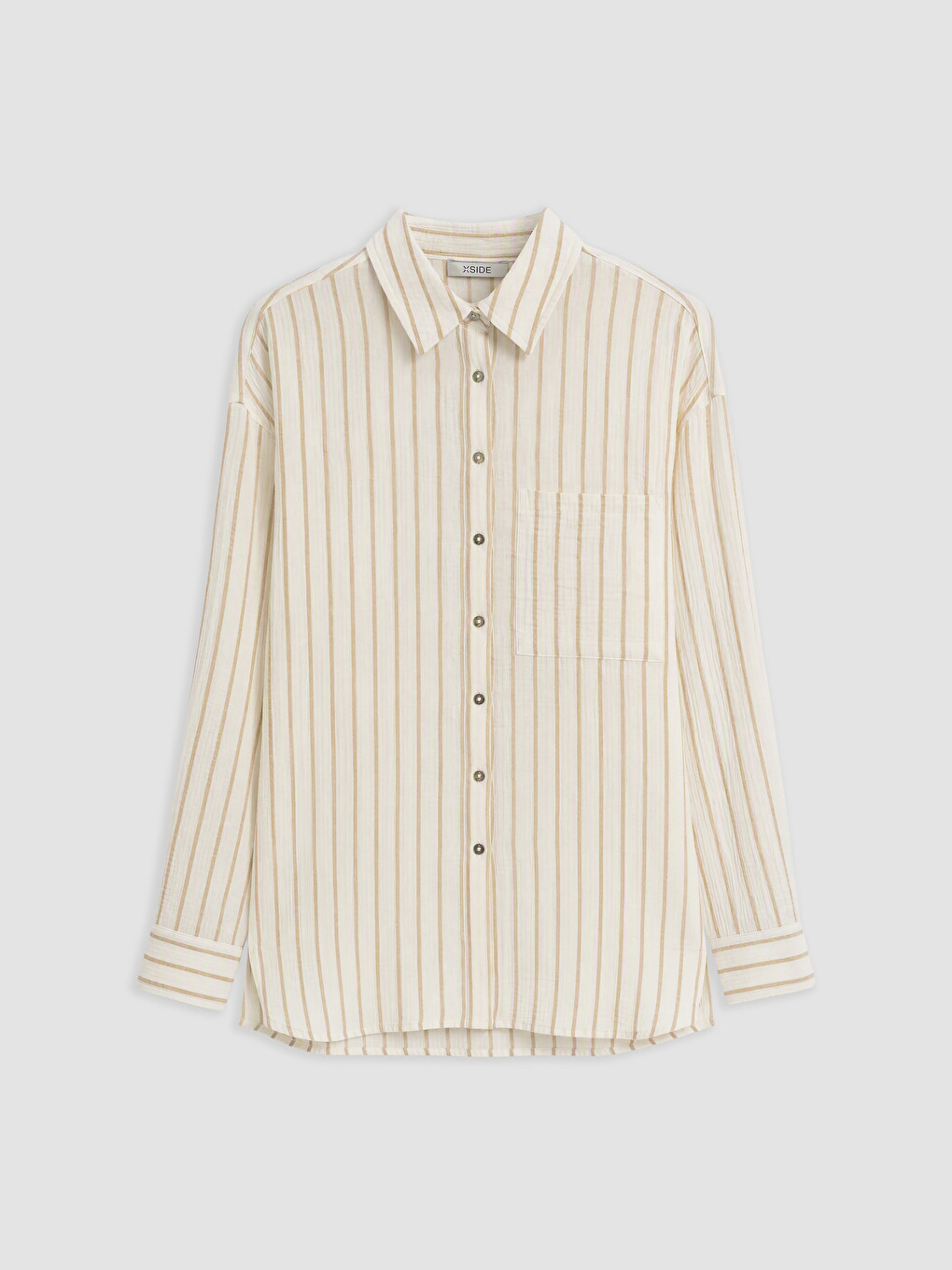 Striped Muslin Women's Shirt