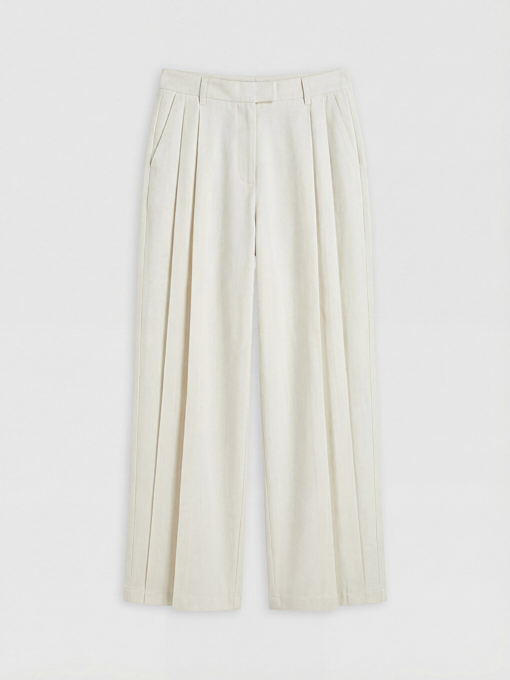 Woman Beige Trousers-3