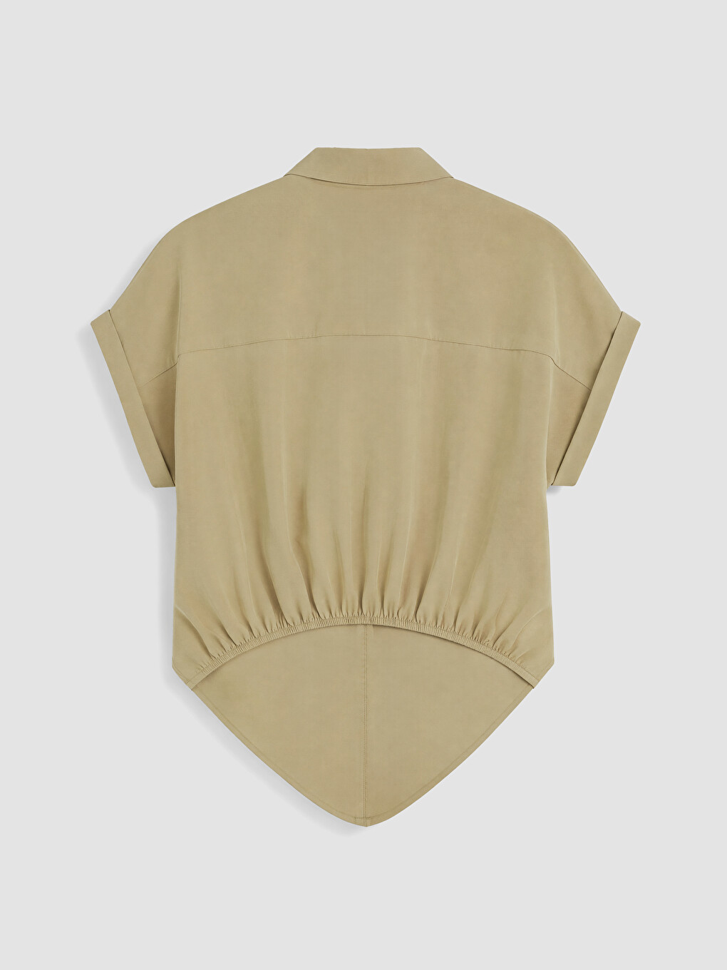 Modal Blend Asymmetric Cut Women's Shirt-1