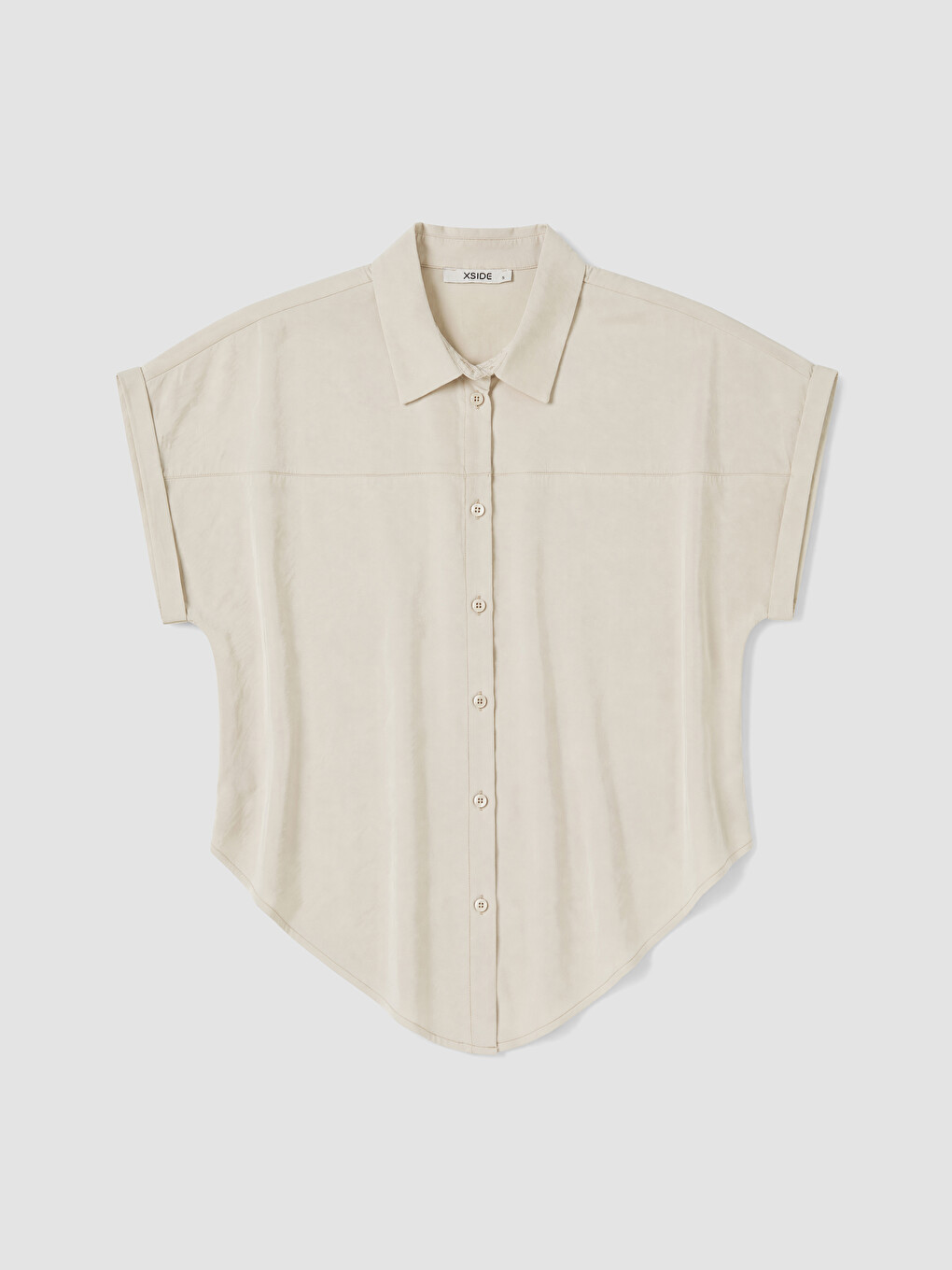 Modal Blend Asymmetric Cut Women's Shirt-4