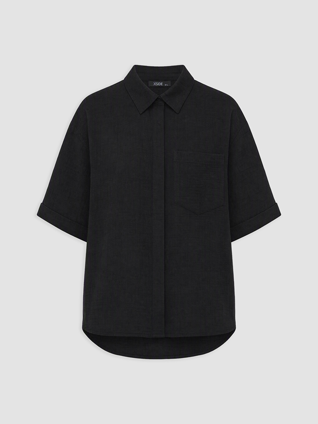 Woman Black Shirt