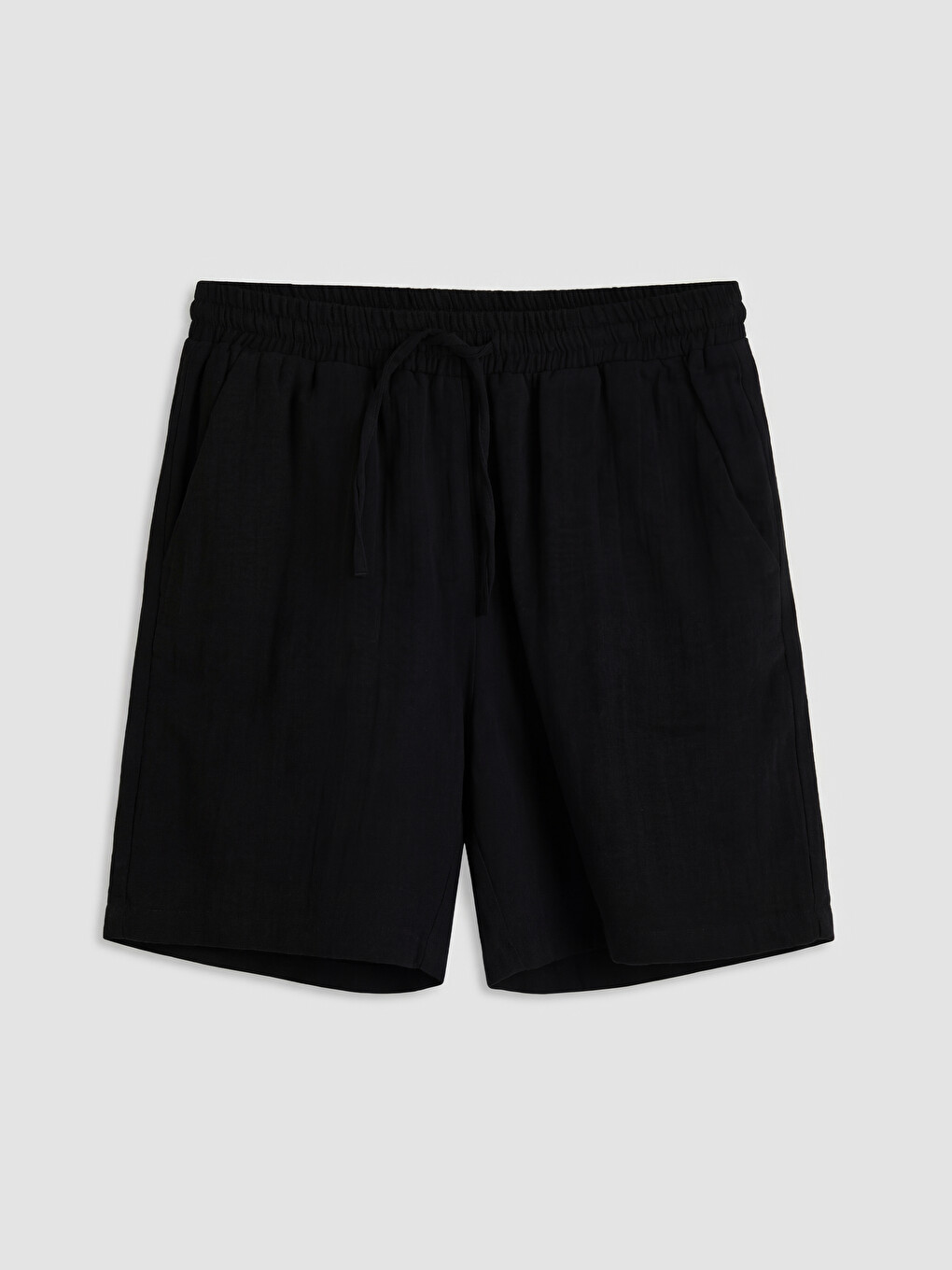 Elastic Waist Muslin Women's Shorts-4