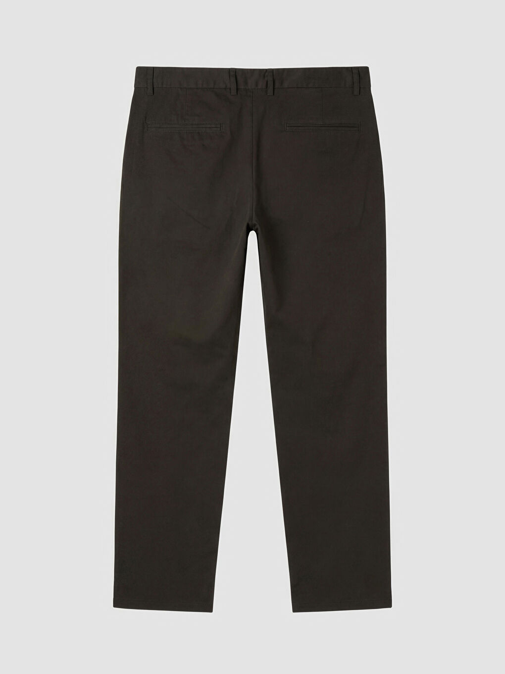 Kahverengi Standart Kalıp Gabardin Erkek Pantolon-1