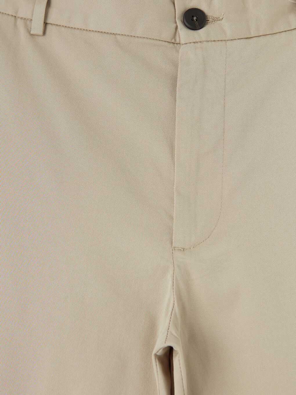 Gri Standart Kalıp Gabardin Erkek Pantolon-2