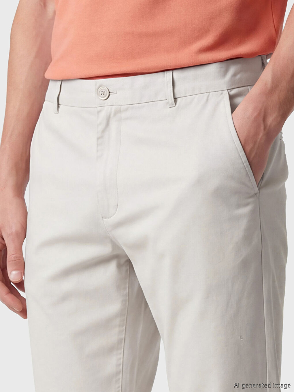 Muške pantalone od gabardina regularnog kroja-2