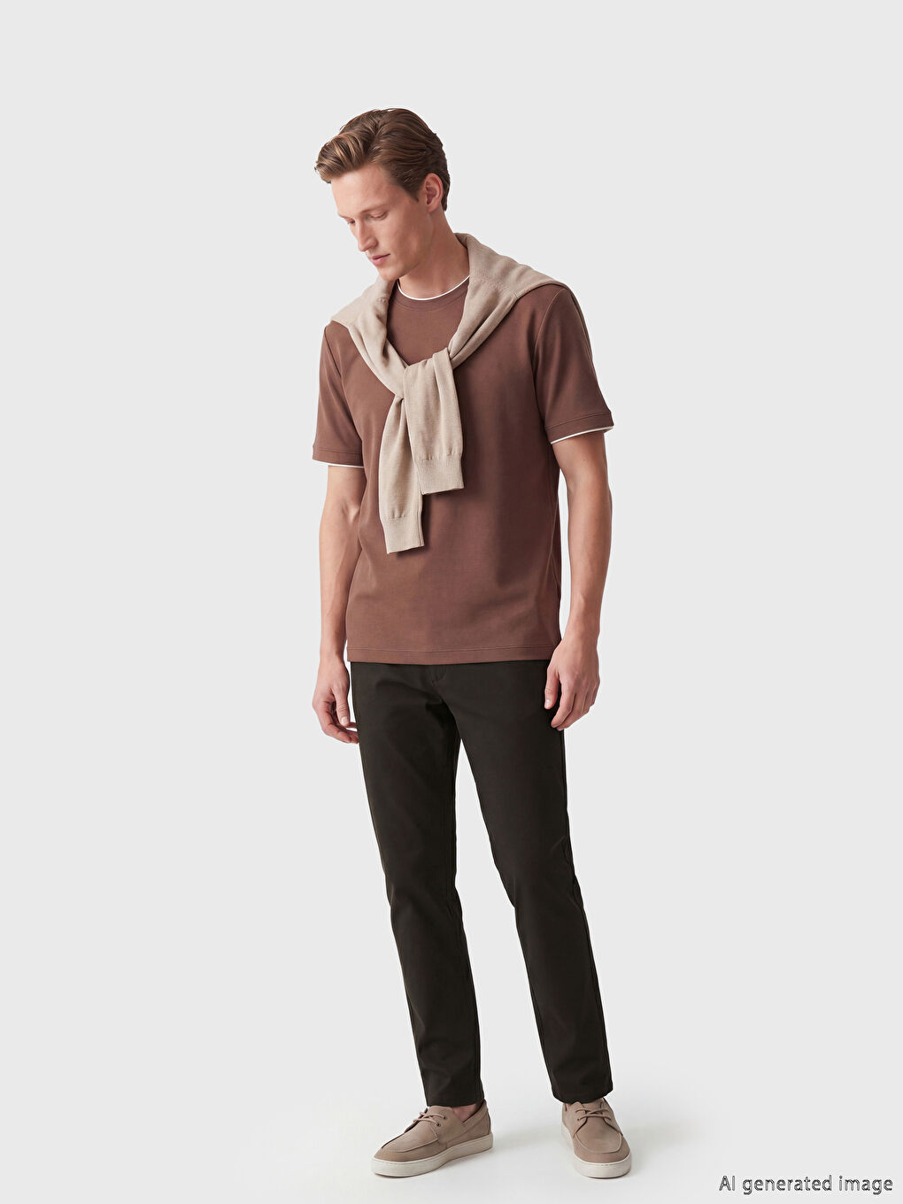 Muške pantalone od gabardina regularnog kroja