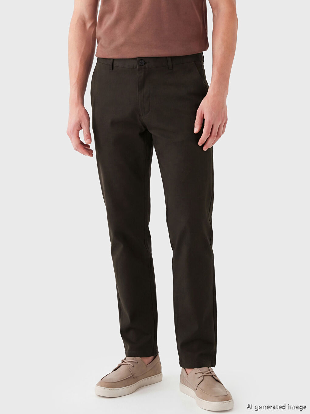 Muške pantalone od gabardina regularnog kroja-1