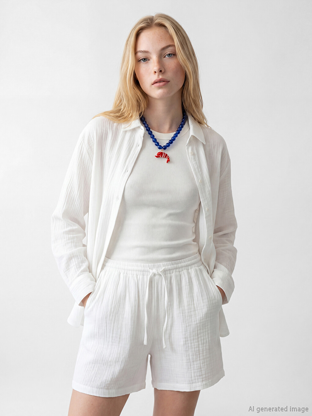 Oversize Muslin Women's Shirt